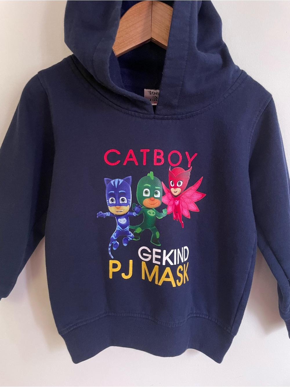 4/$20💥PJ Masks Hoodie Sweatshirt, Fleecy Inner, Ribbed Cuffs & Hem